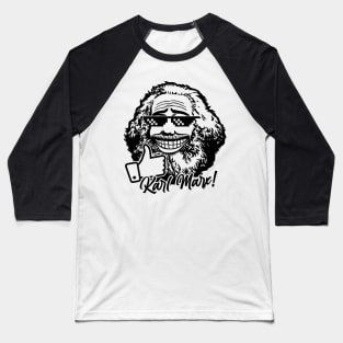 Karl Marx (monochrome) Baseball T-Shirt